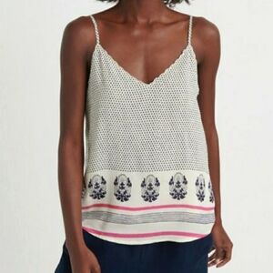 Lucky Brand Layla Border Print Sleeveless Cami XS
